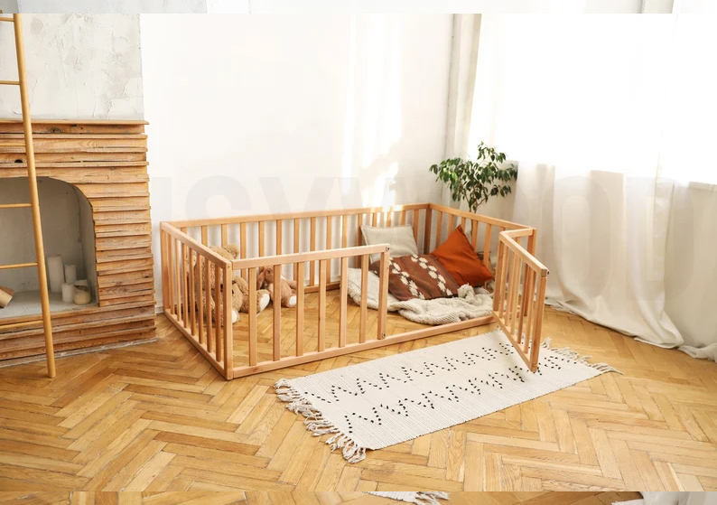 Ahşap Montessori Karyola Masif Ahşap Karyola tree-126