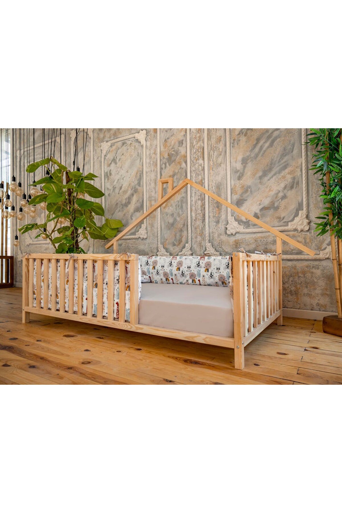 Montessori Ahşap Karyola - Montessori Yatak - Montessori Karyola - tree-119
