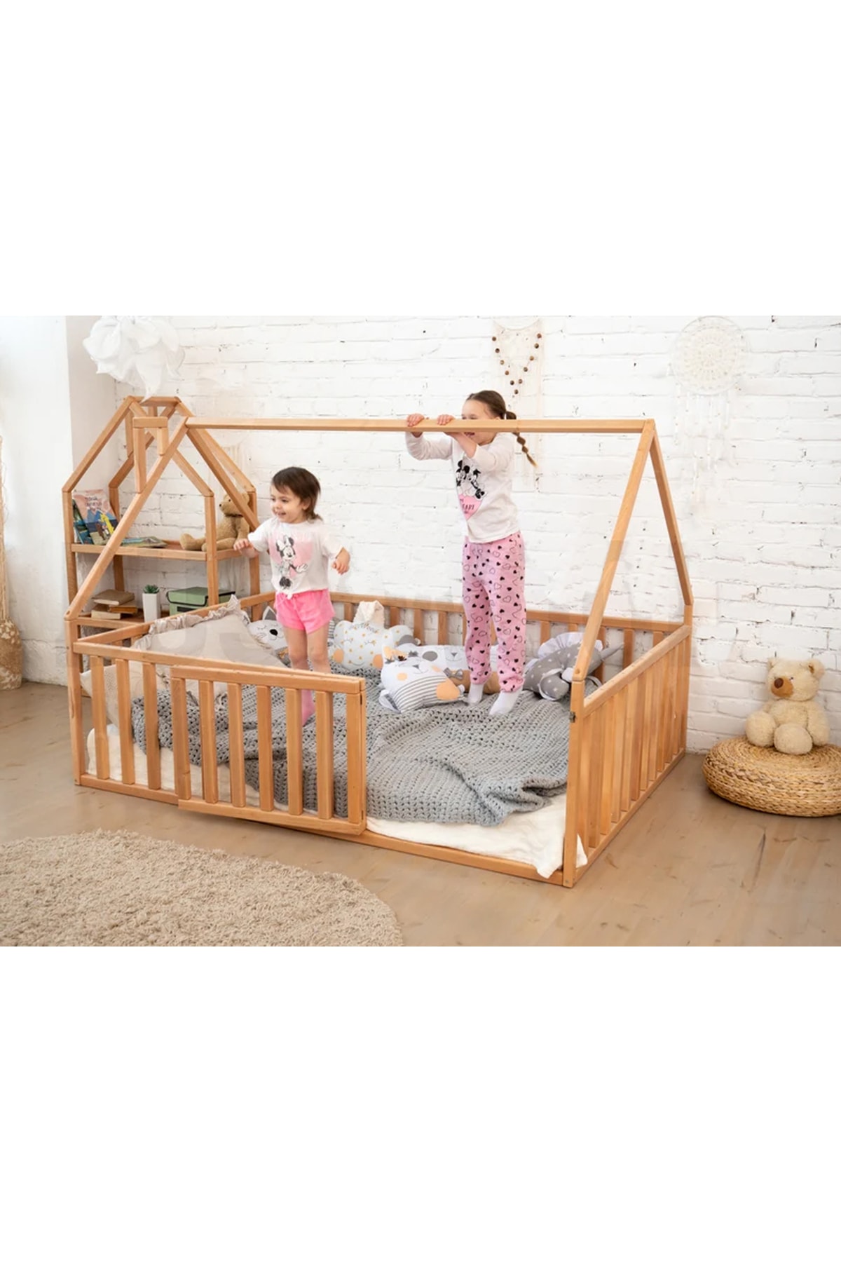 Ahşap Montessori Karyola - Masif Ahşap Karyola - Montessori Çocuk Ve Bebek Yatak  tree113