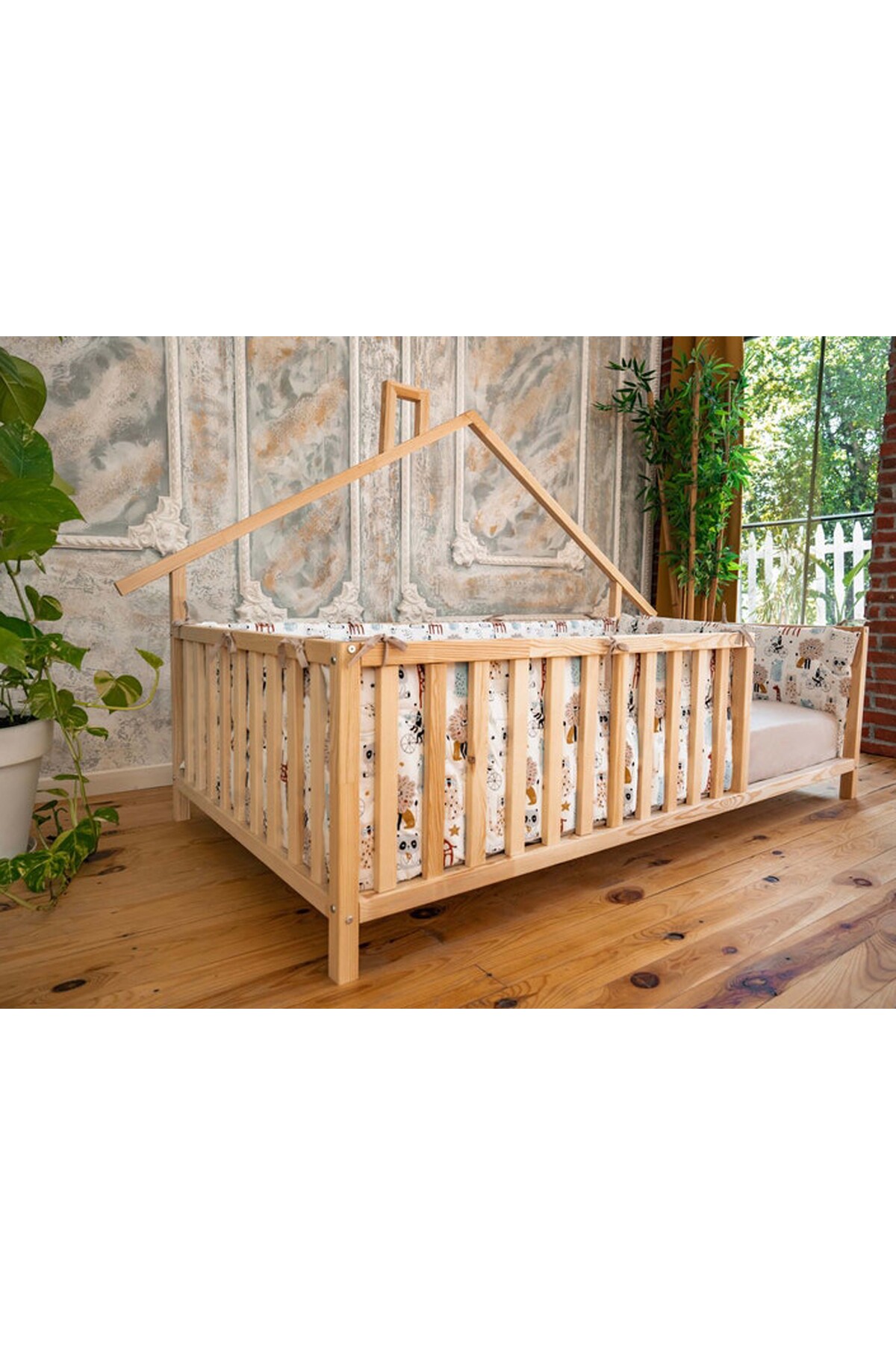 Montessori Ahşap Karyola - Montessori Yatak - Montessori Karyola - tree-119